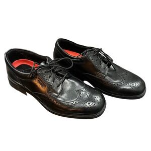 Rockport Wingtip Oxford Mens 6.5 Wide  Black Hydro-Shield Waterproof V73842